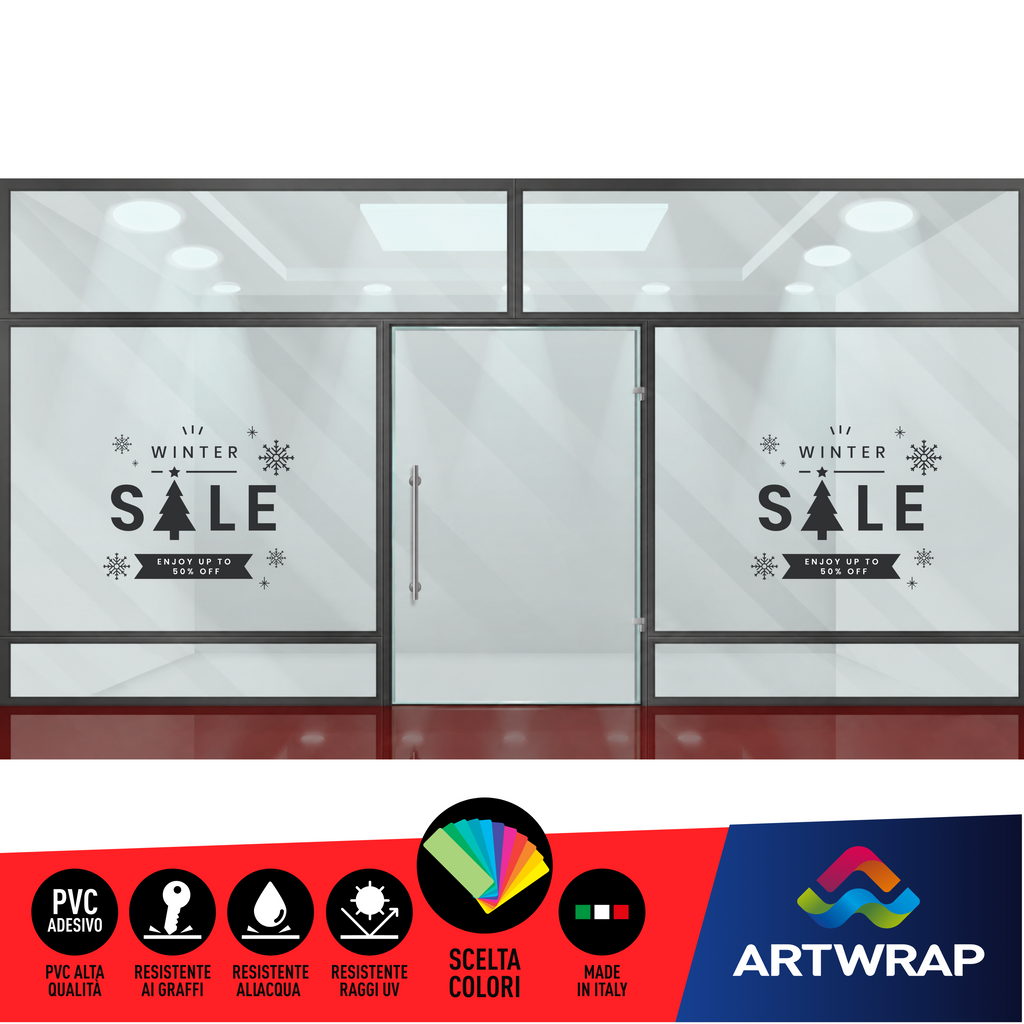Coppia Winter Sale con dettagli Natalizi