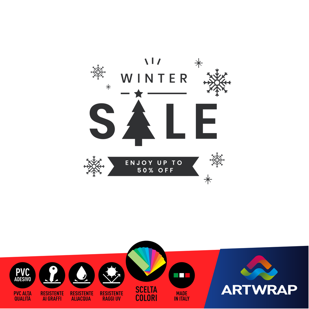 Coppia Winter Sale con dettagli Natalizi